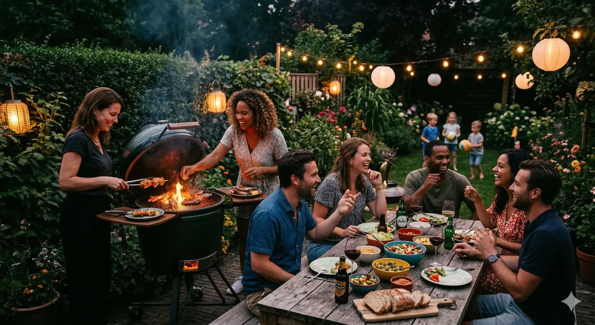 Diverse group dinner